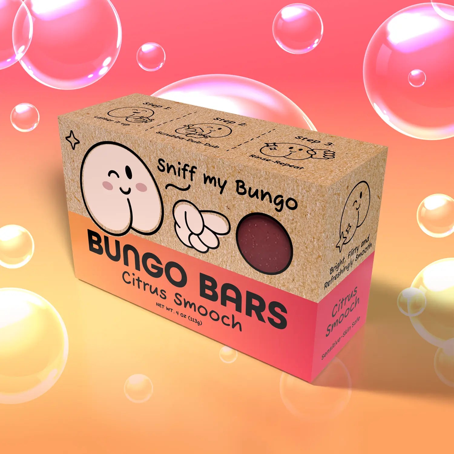 Citrus Smooch 4oz Cold Pressed Soap Bar