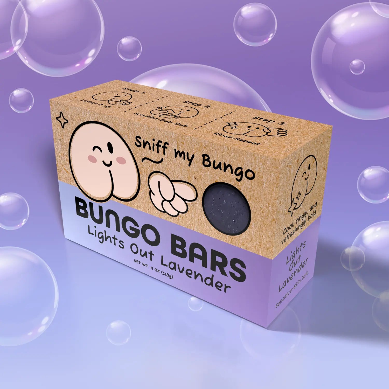 Lights Out Lavender 4oz Cold Pressed Soap Bar